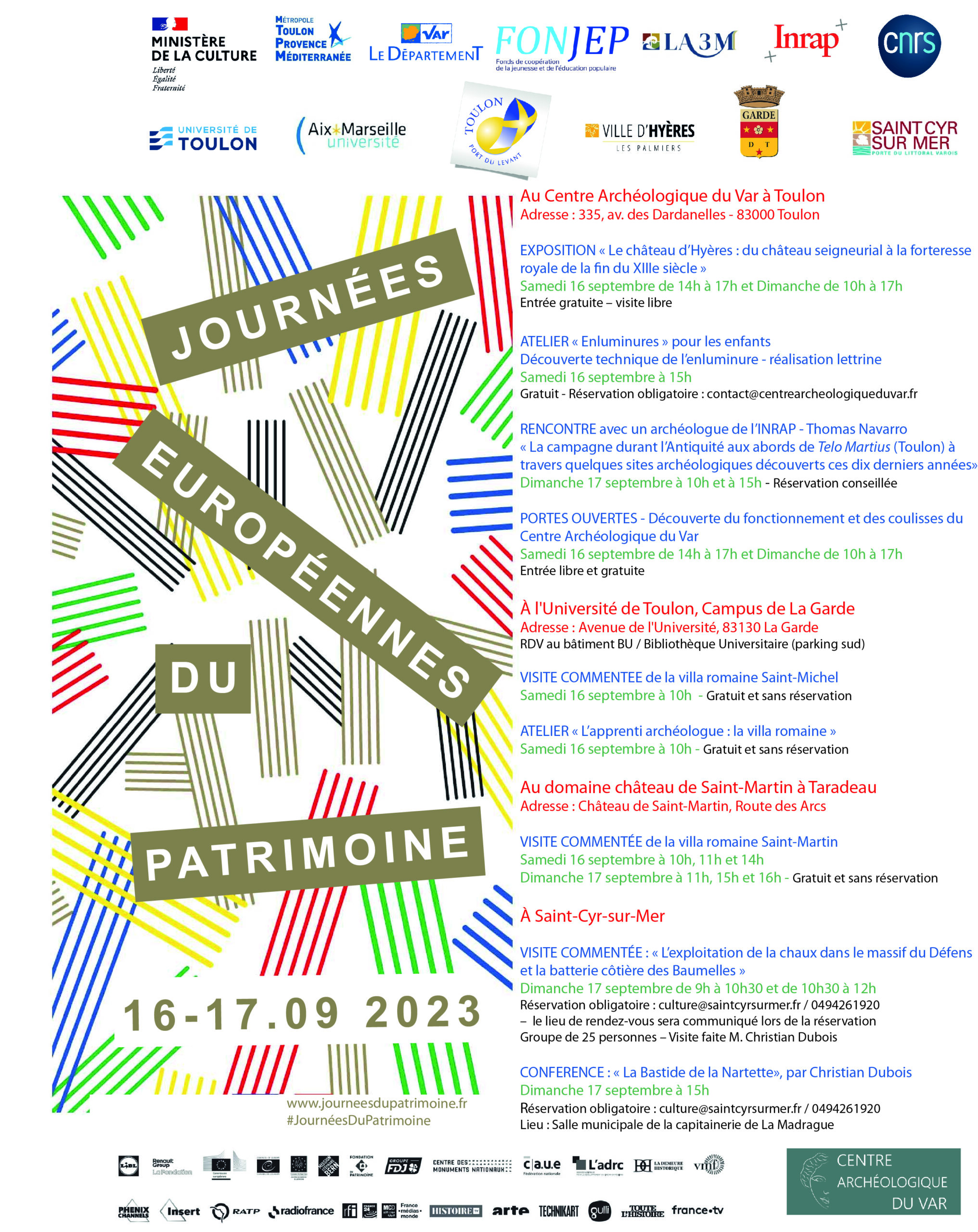 You are currently viewing Journées Européennes du Patrimoine 2023 – Programme