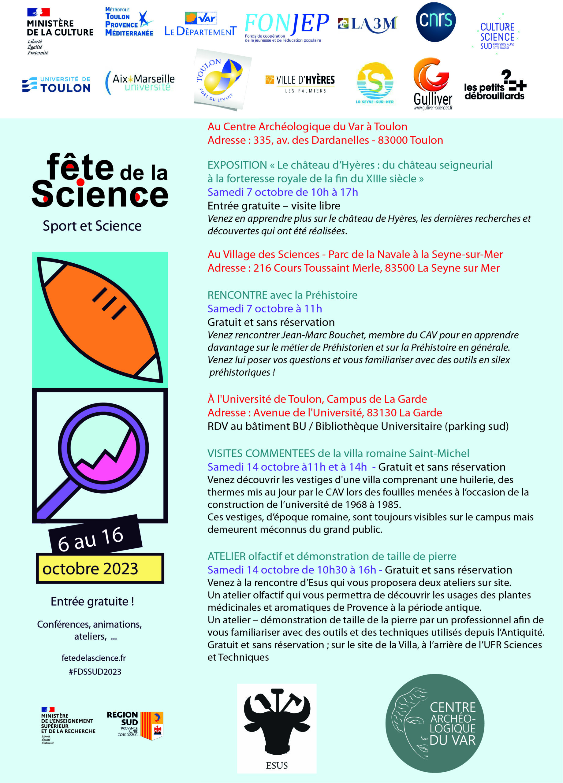 You are currently viewing Fête de la Science 2023 – Programme